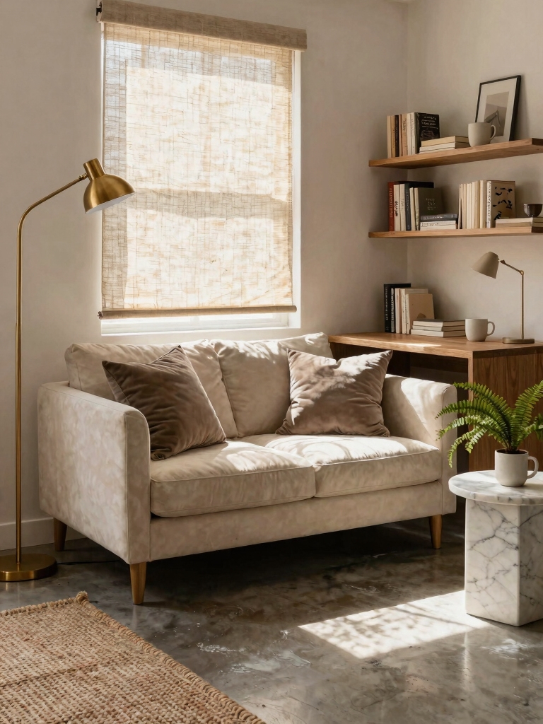cozy sunlit corner retreat