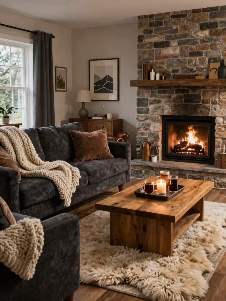 cozy tactile winter comfort