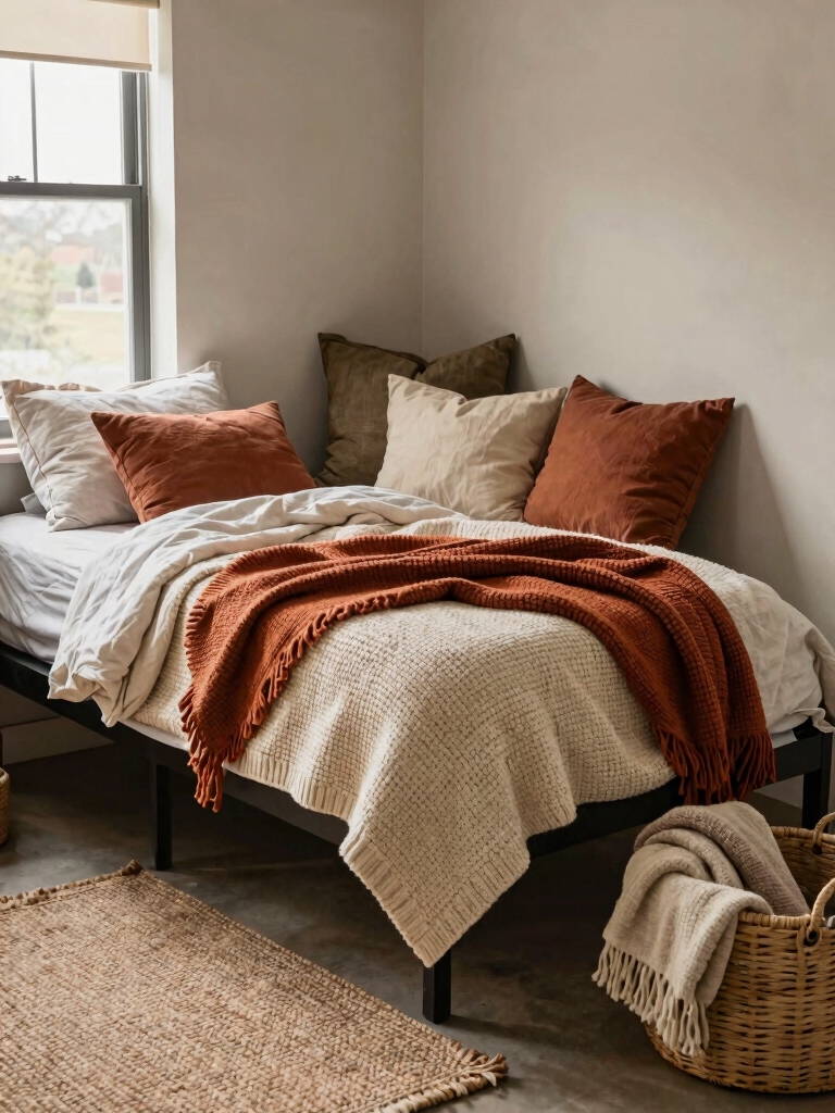cozy textiles for dorms