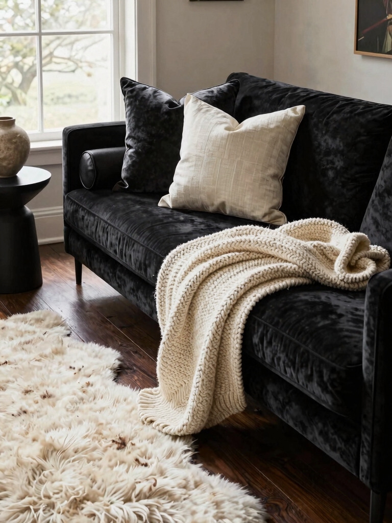 cozy textures for living room