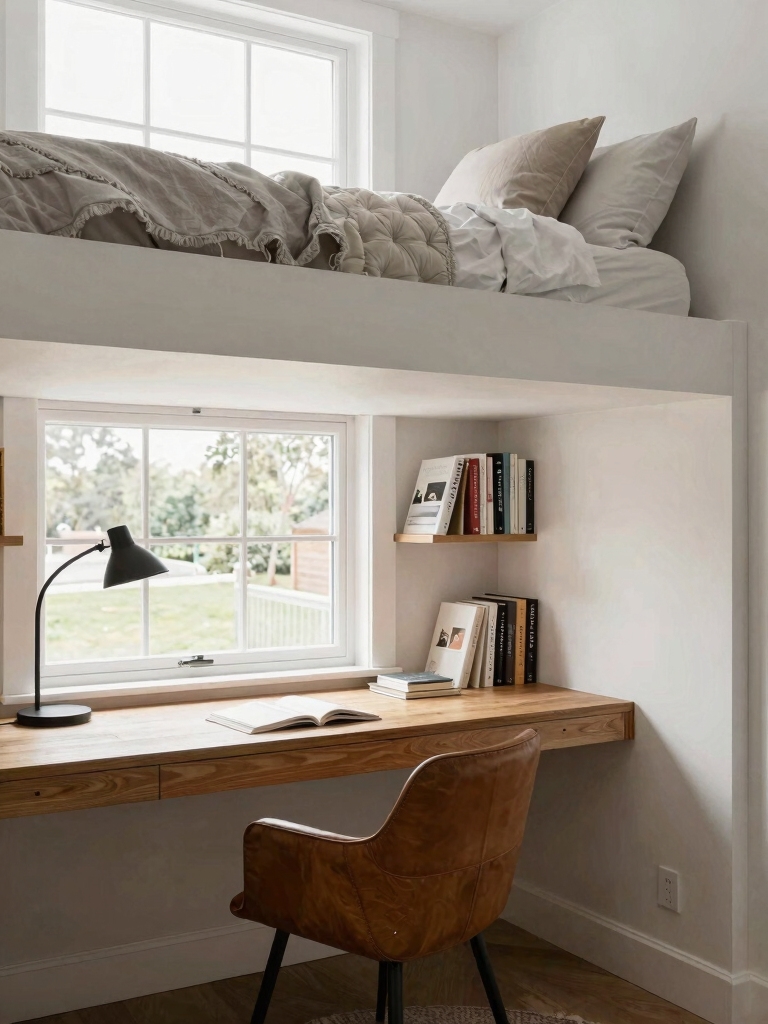 cozy under bed study nook