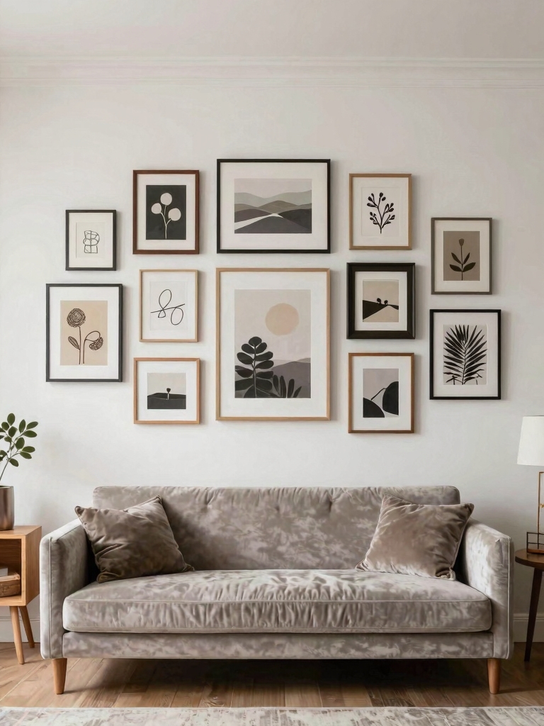 create cohesive gallery walls