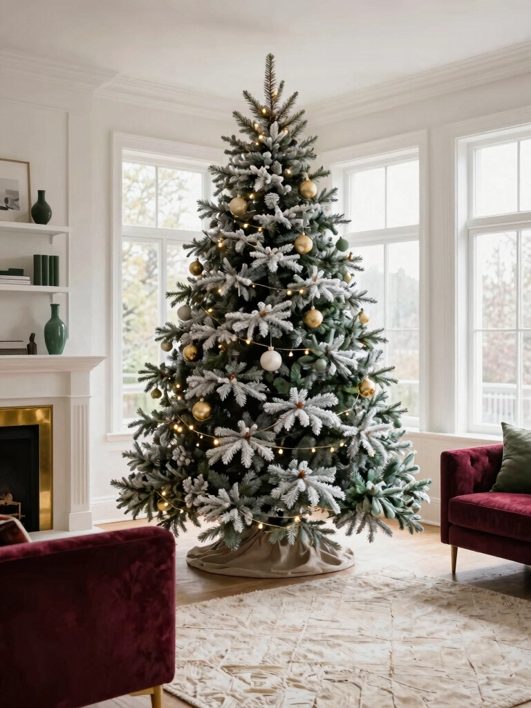 curated christmas tree centerpiece
