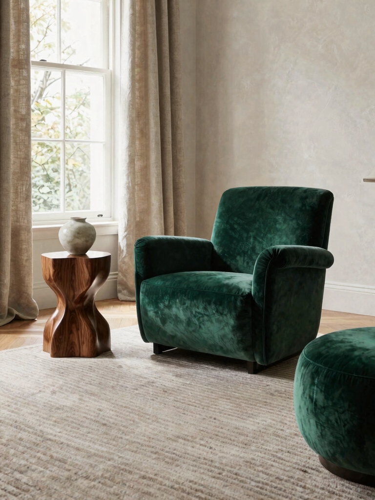 curves create inviting atmosphere