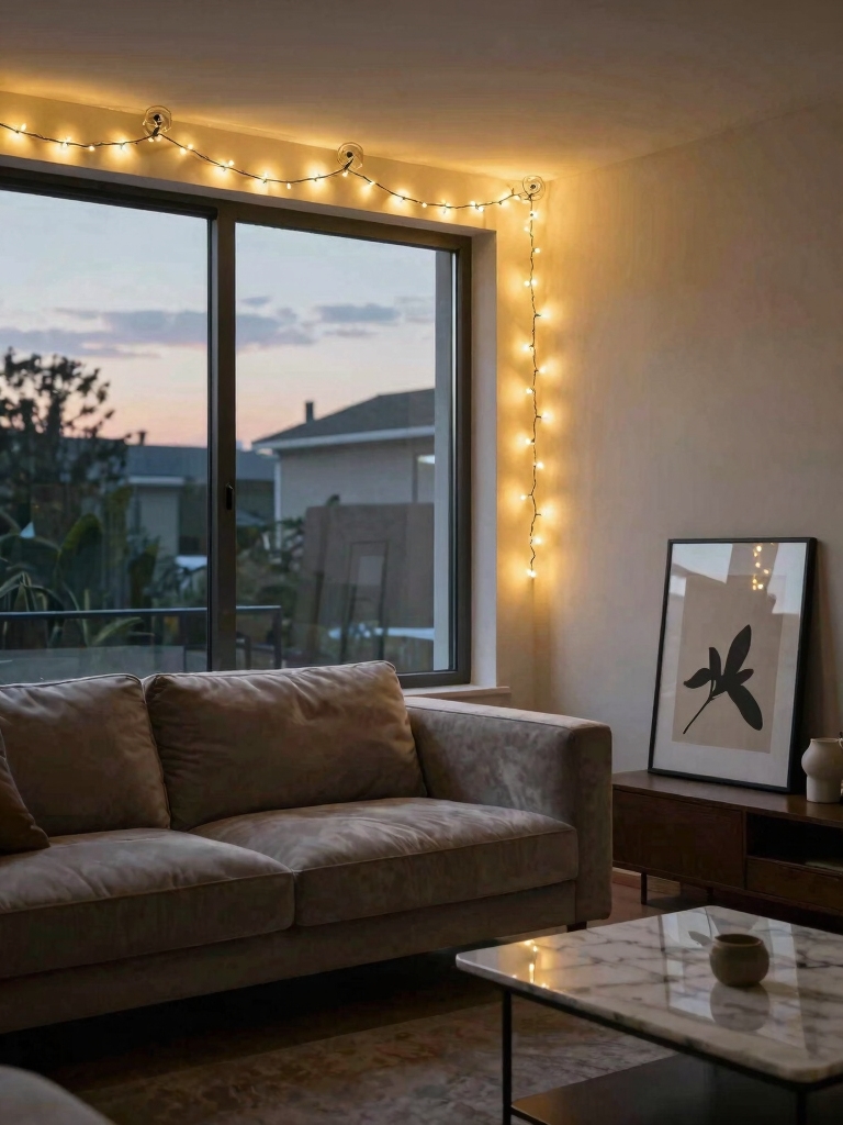 damage free fairy light decor