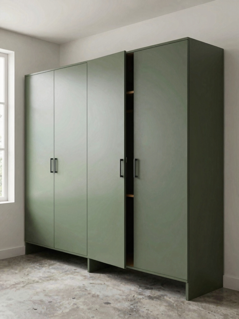 deep utility cabinet organization