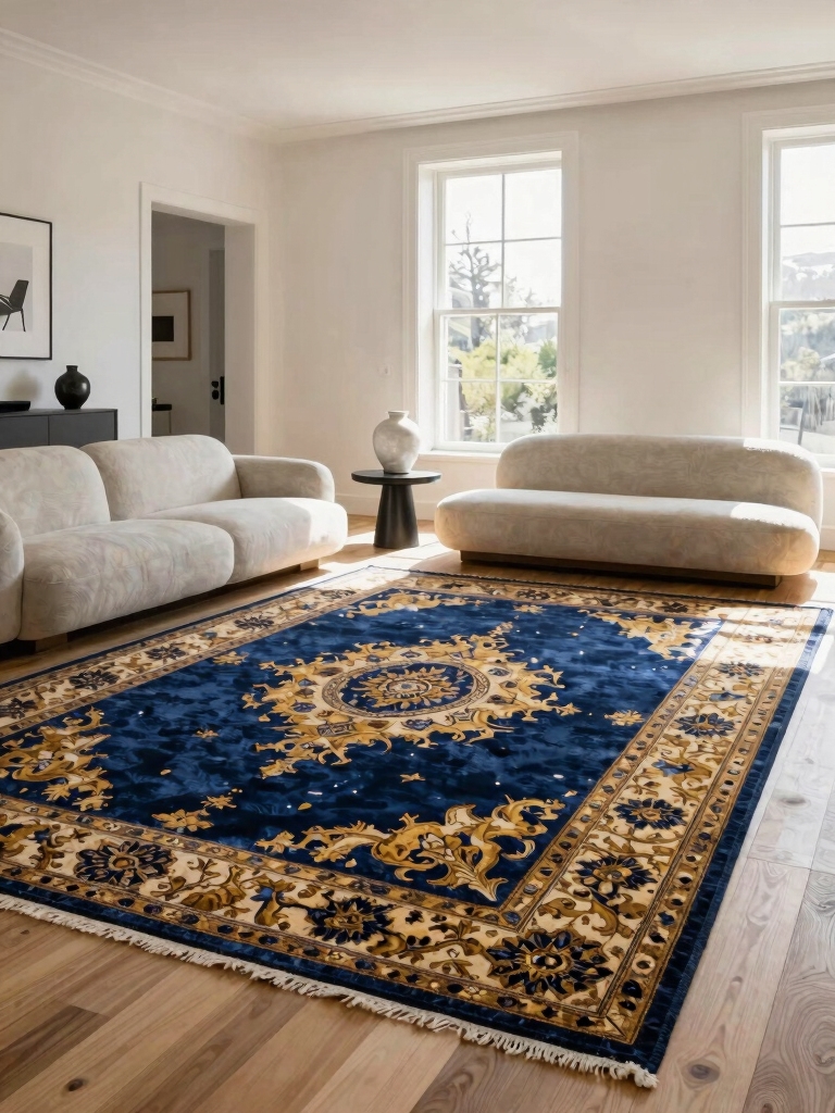 define space with rugs