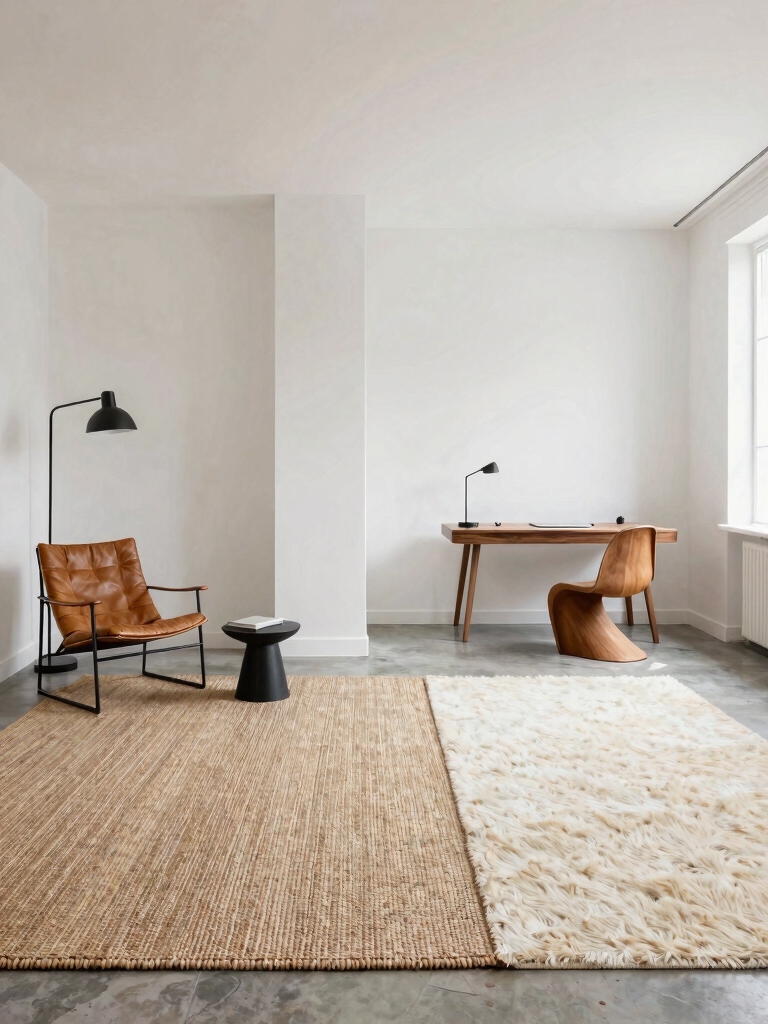 define spaces with rugs