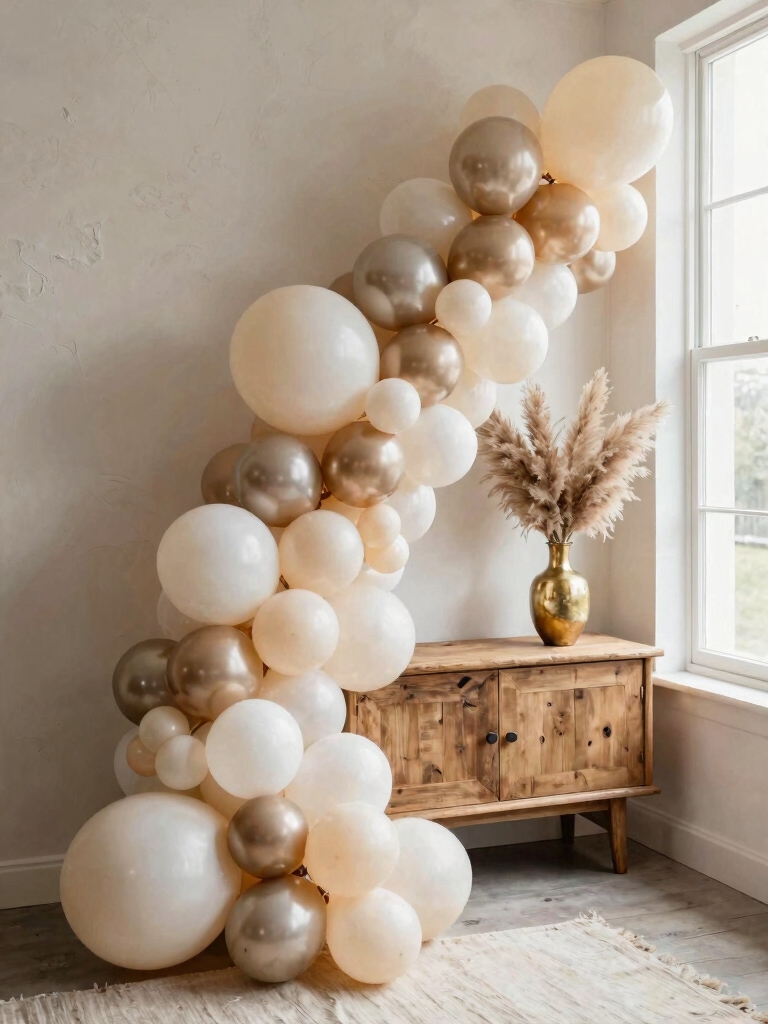 diy balloon garland centerpiece