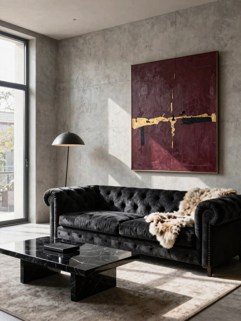 dramatic color sets ambiance