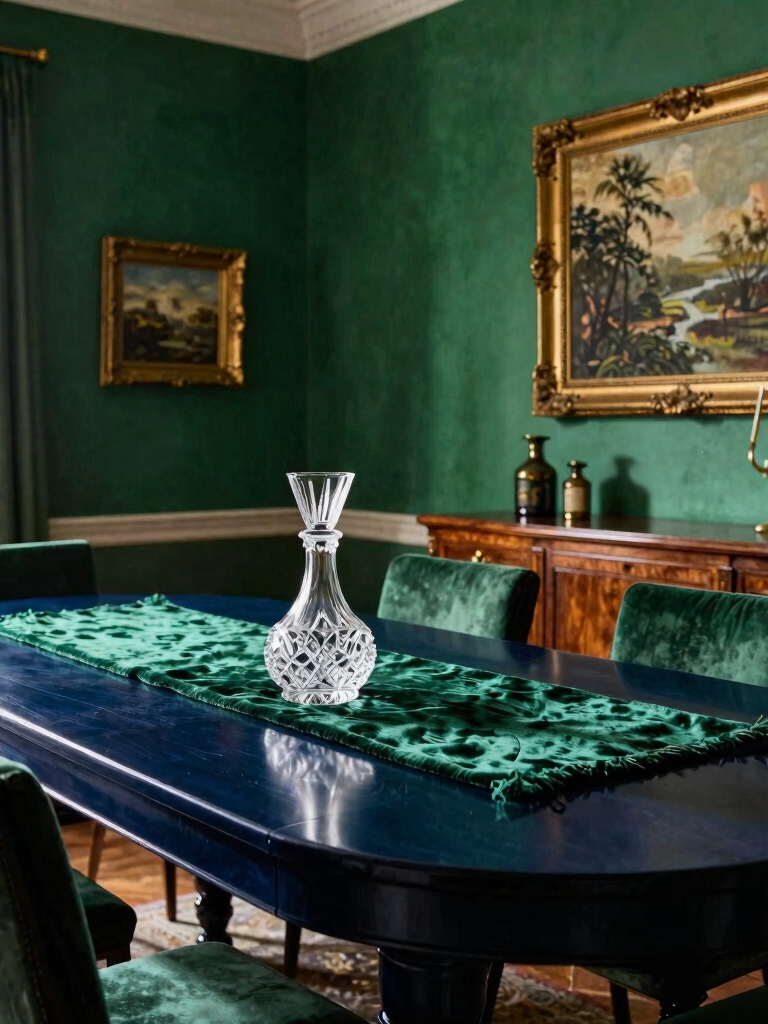 dramatic deep jewel tones