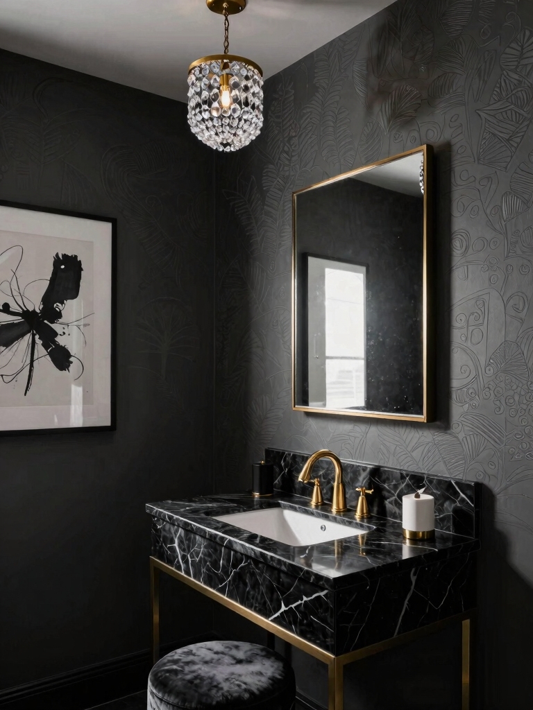 dramatic gray with contrasts