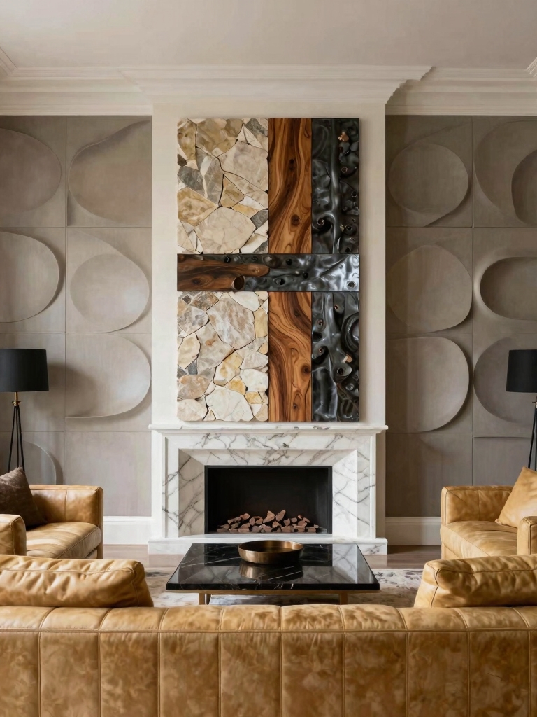 dramatic living room walls