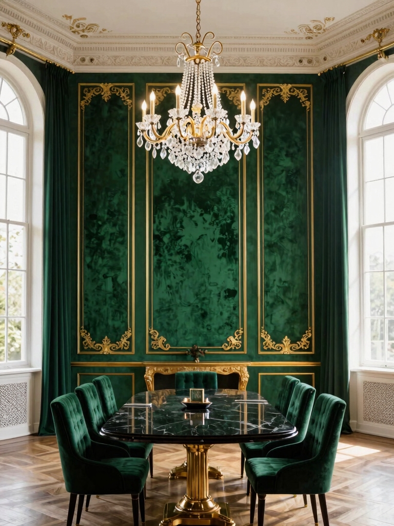 dramatic textured accent wall
