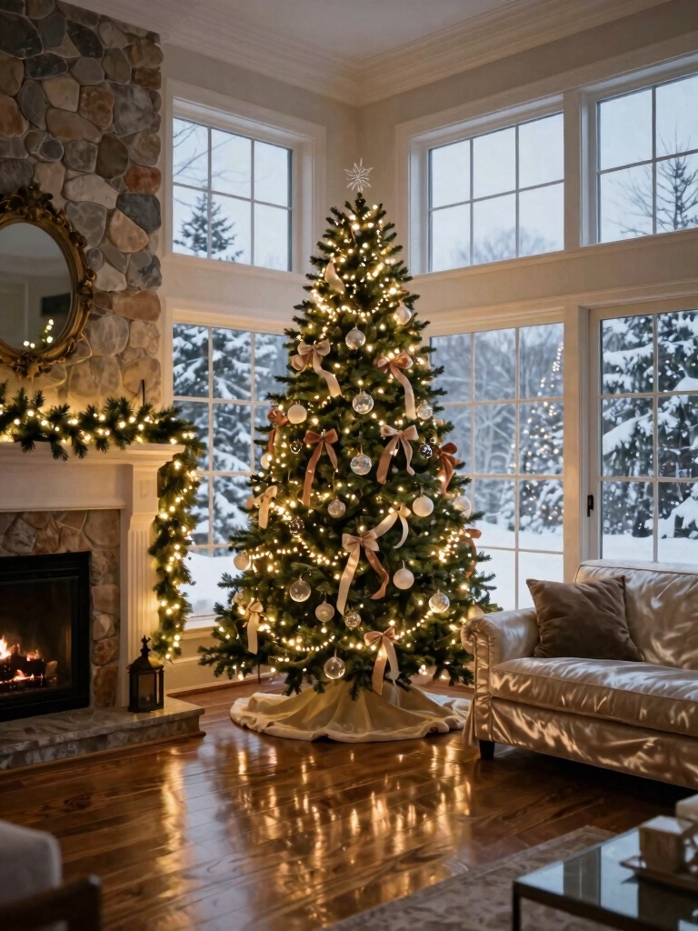 draping lights for ambiance
