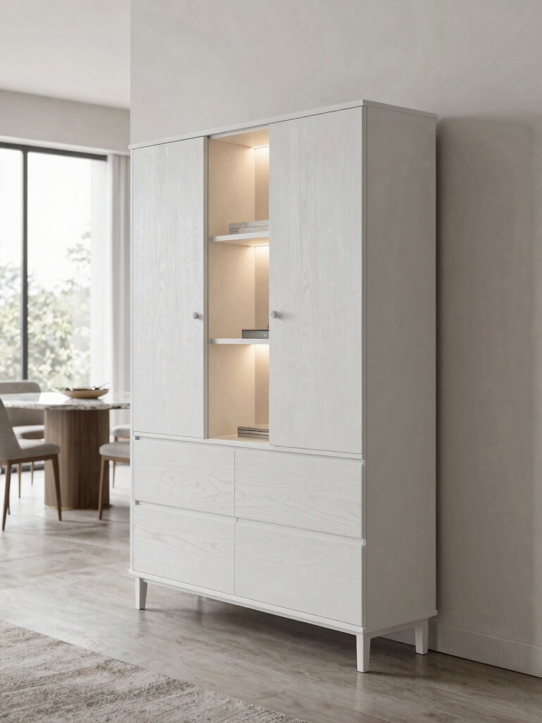 dual purpose console cabinet divider