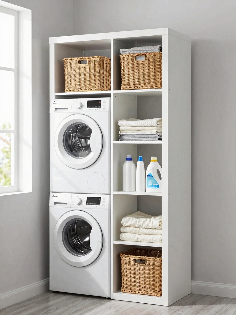 efficient laundry room storage