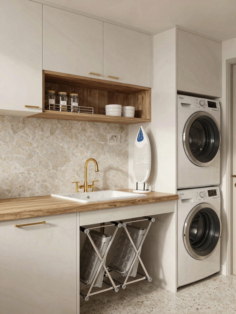 efficient small laundry organization