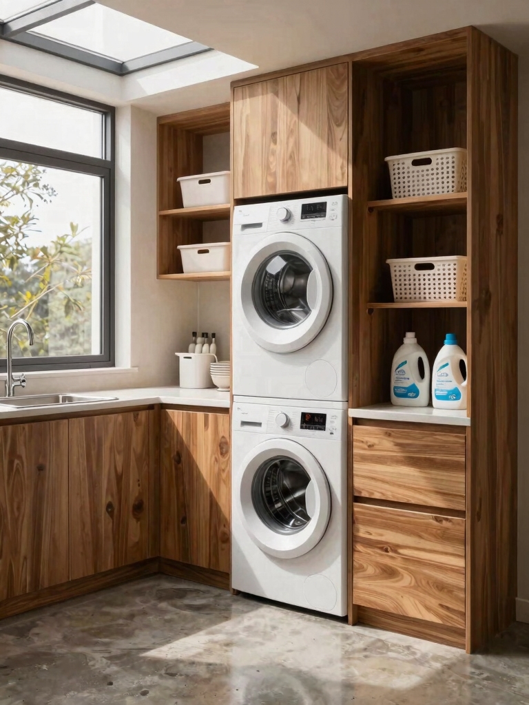 efficient tiny laundry layouts