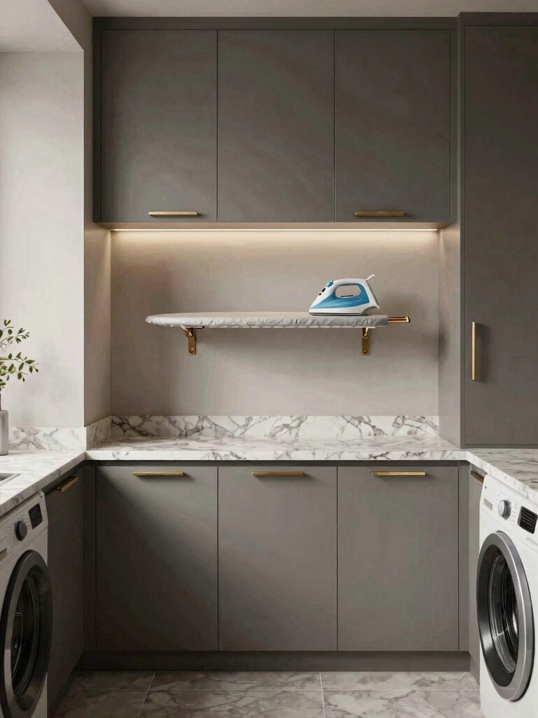efficient wall mounted ironing station
