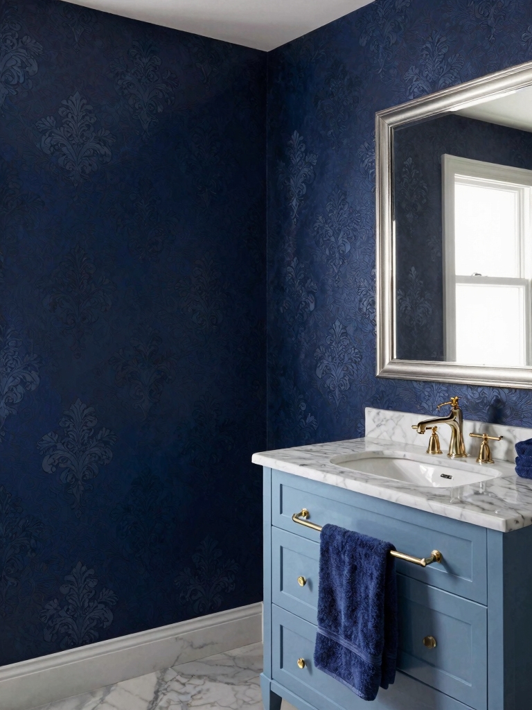 elegant blue wallpaper options