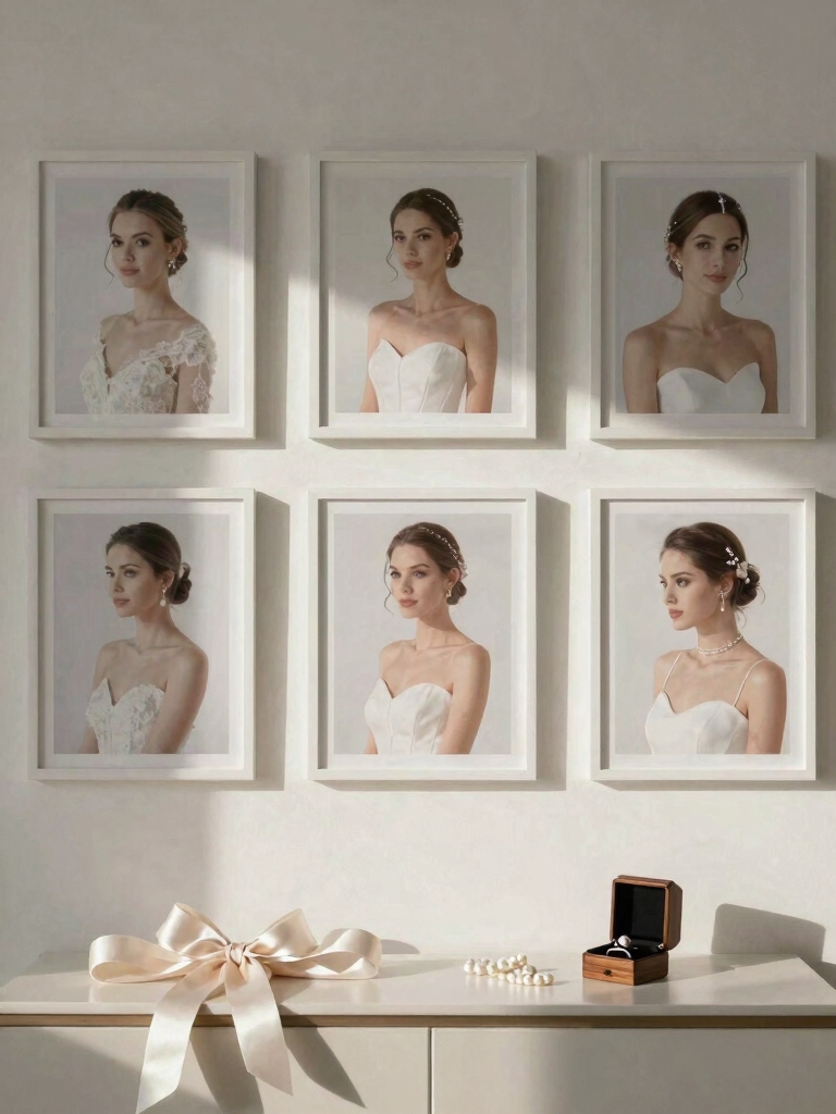 elegant countdown photo wall