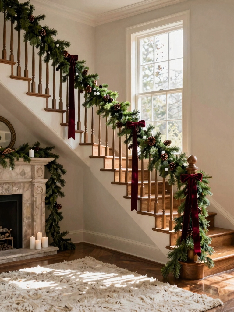 elegant greenery for mantels