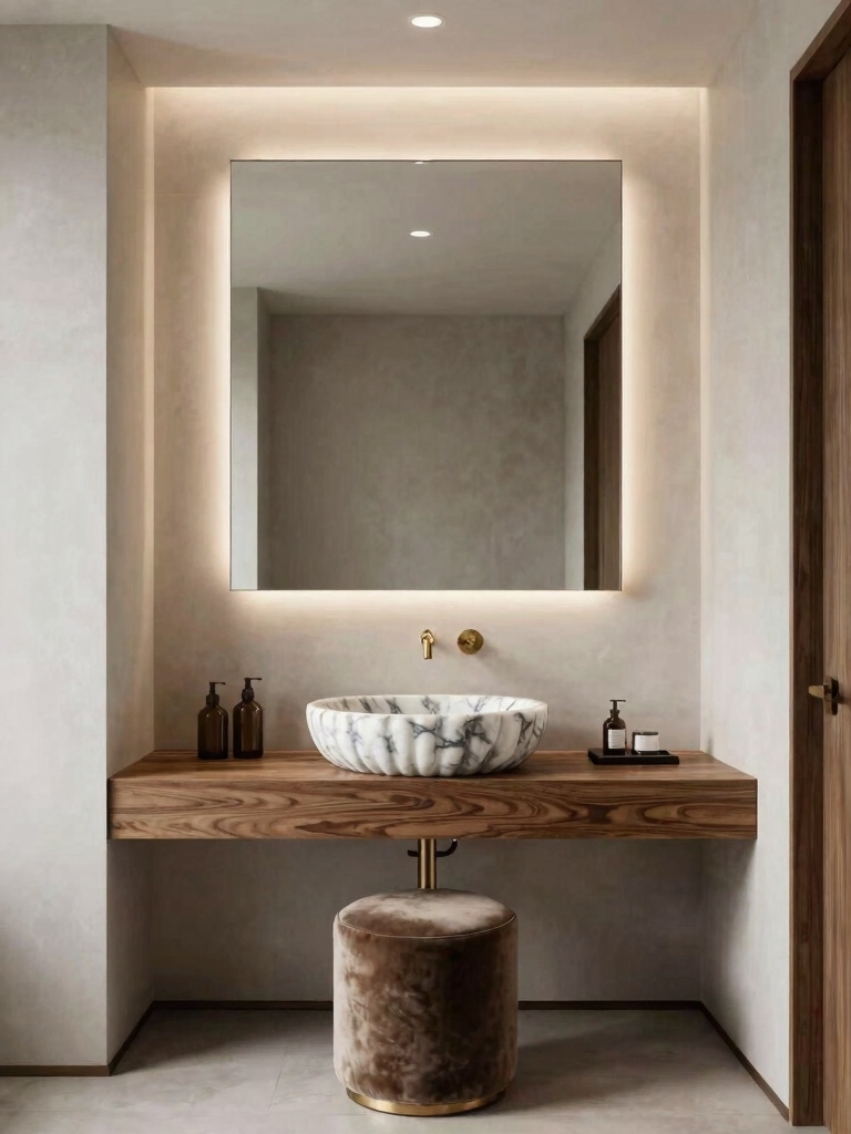 elegant modern powder rooms