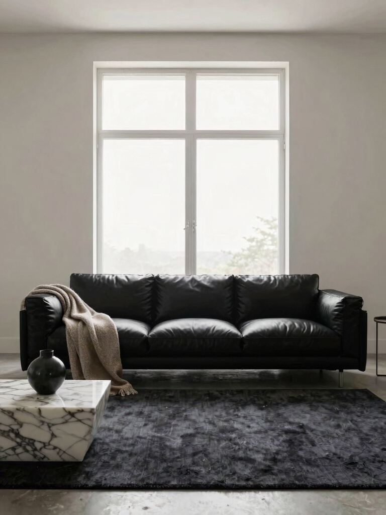elegant versatile black couch