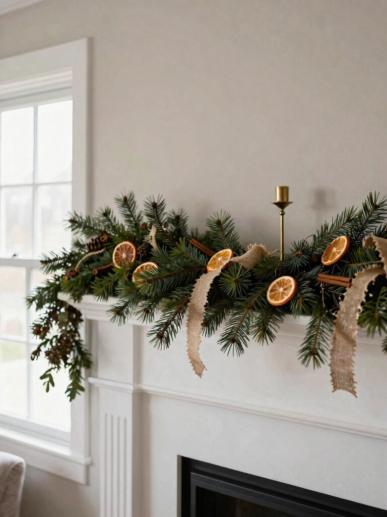 festive garlands from upcycling