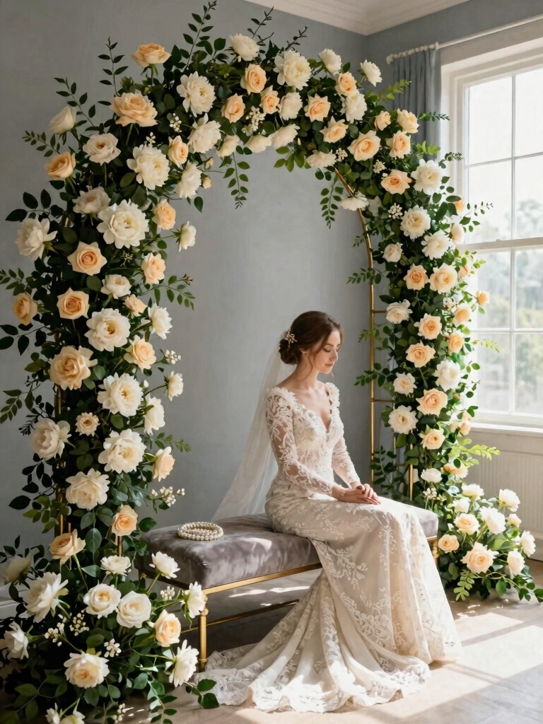 floral wall photo backdrop
