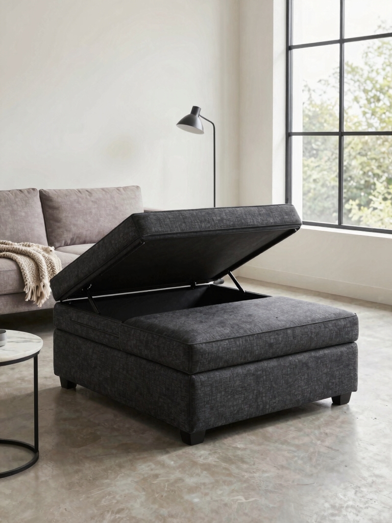 functional storage ottoman solution