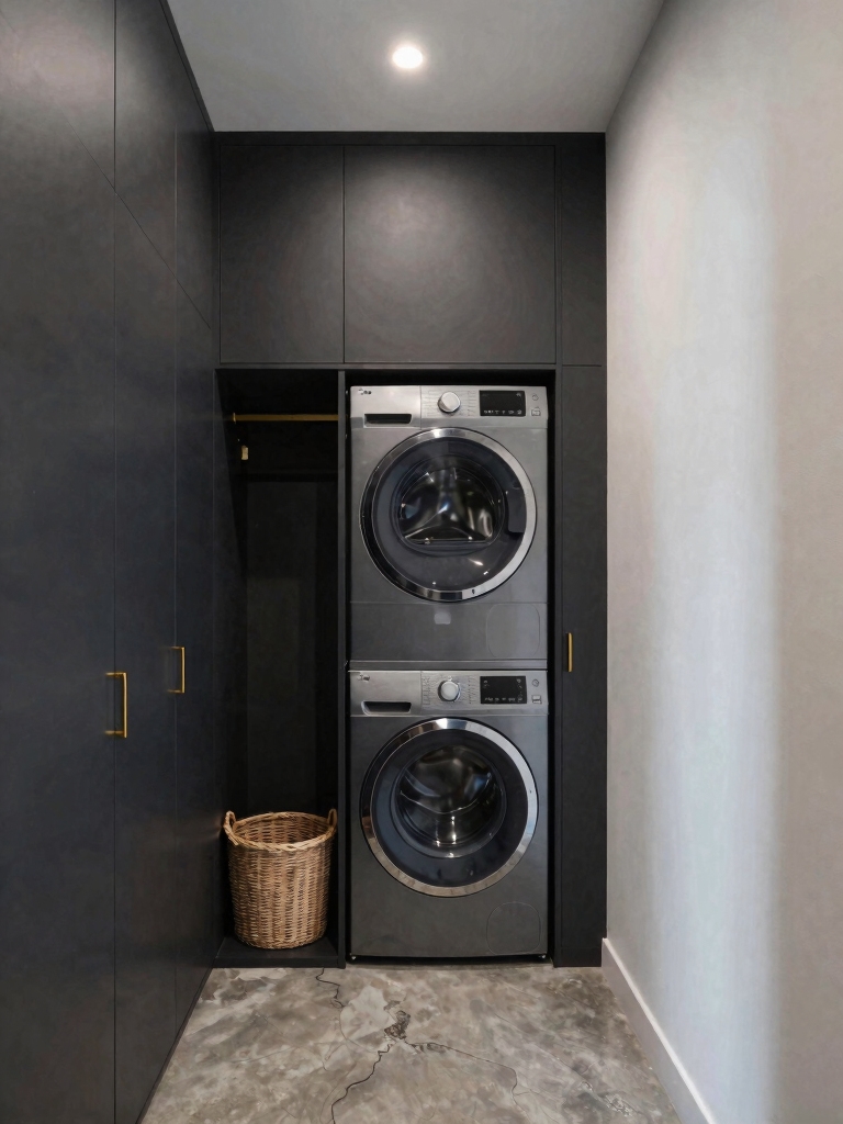 hallway closet laundry solution