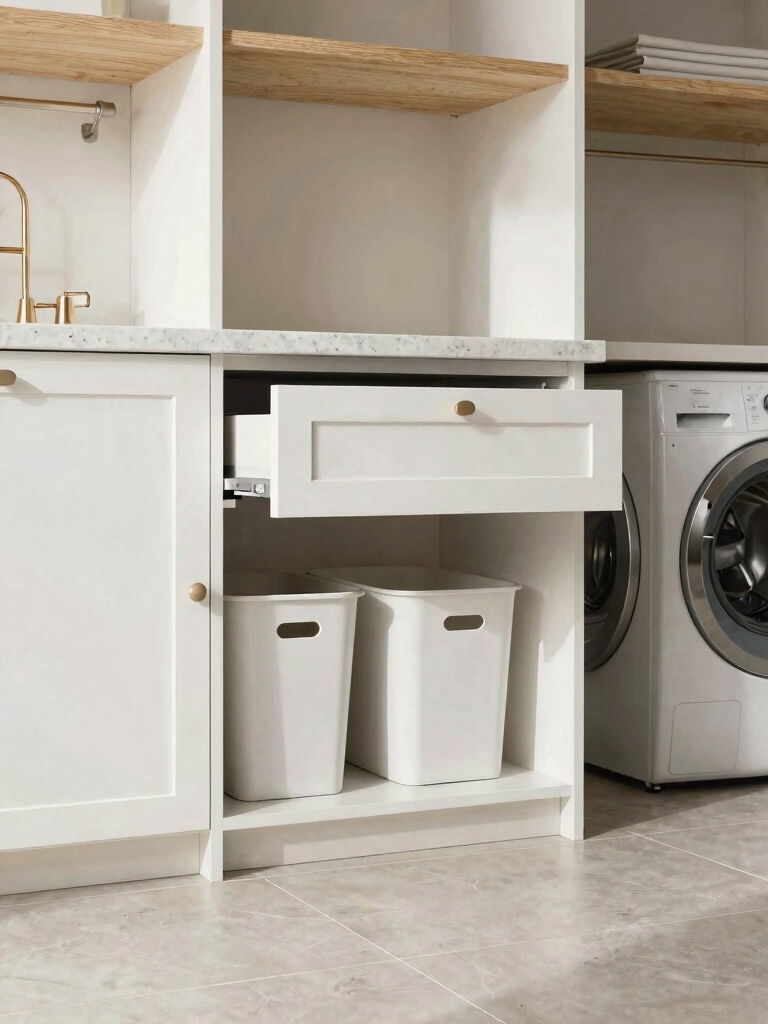 hidden hampers concealed bins