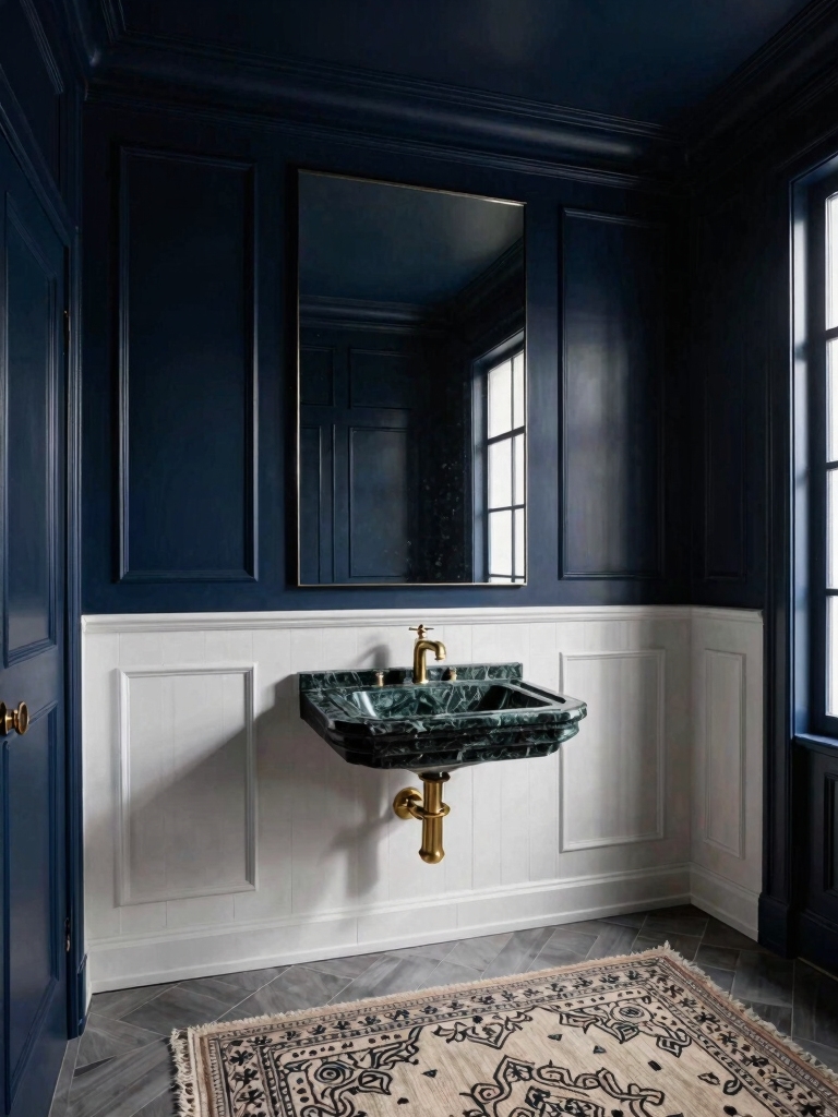 high contrast millwork elegance