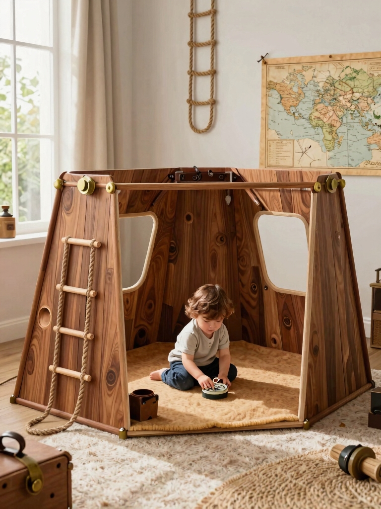imaginative play fort setup