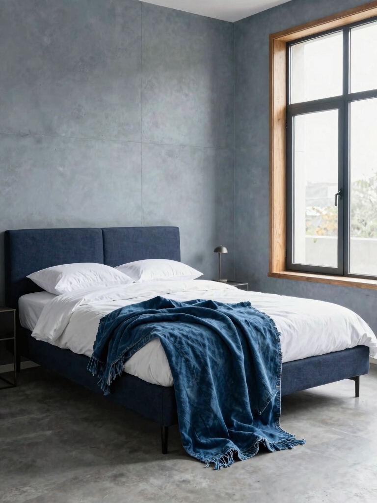 indigo denim throw blankets