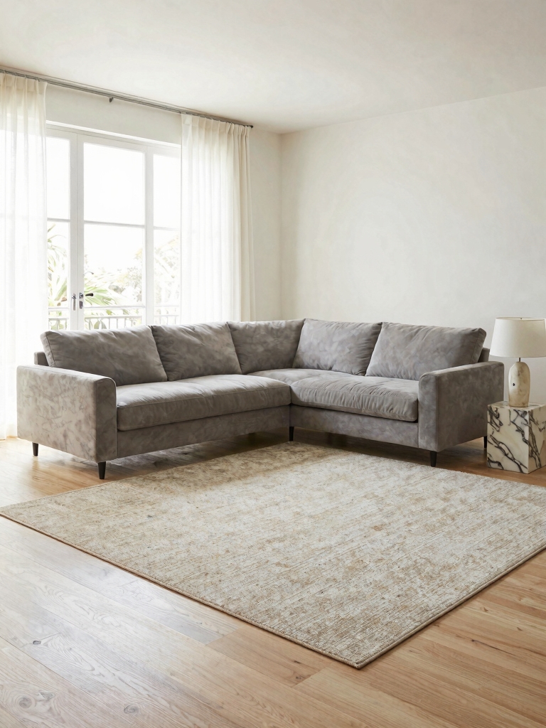 l shaped sectional seating zone