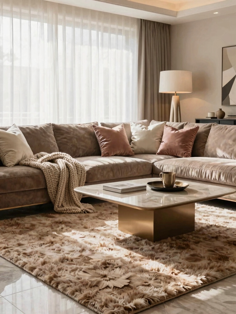 layered cozy textile combinations