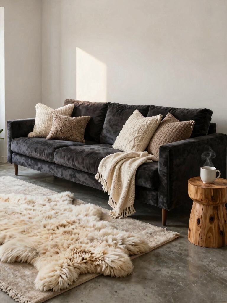 layered cozy texture elements