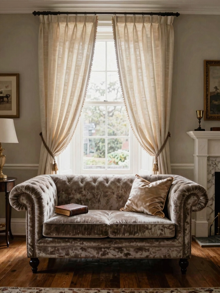 layered drapes for ambiance