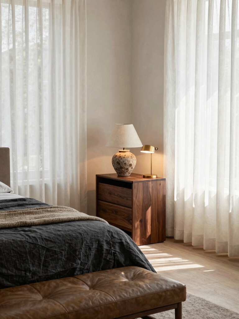 layered lighting enhances ambiance