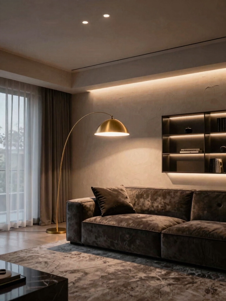layered lighting for ambiance