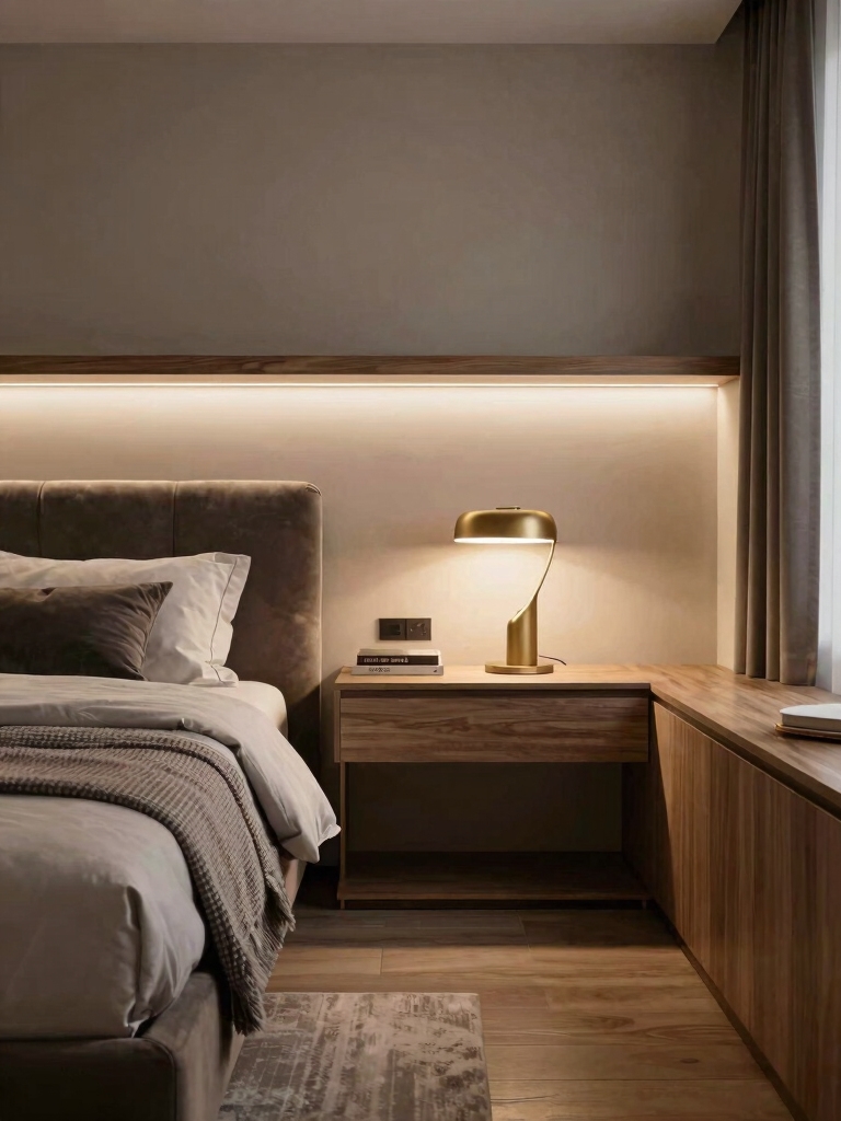 layered lighting for warmth