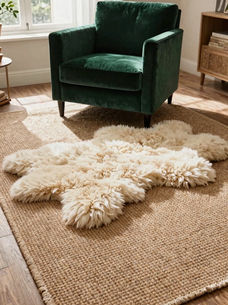 layered rugs for comfort