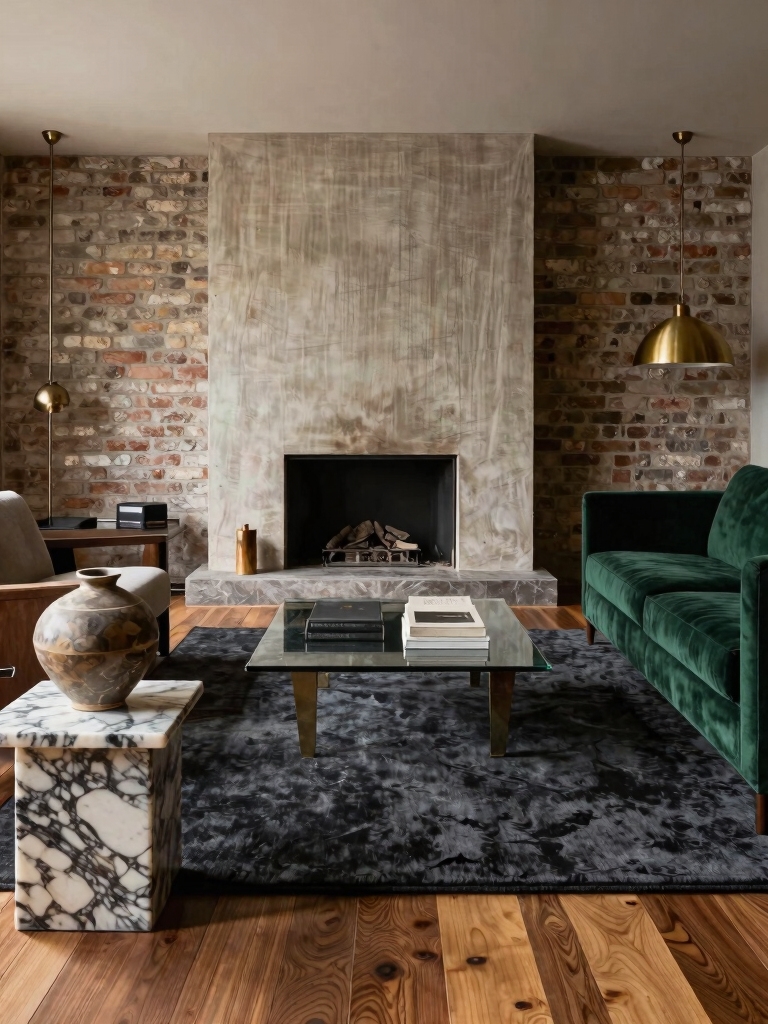layered textures and contrasts