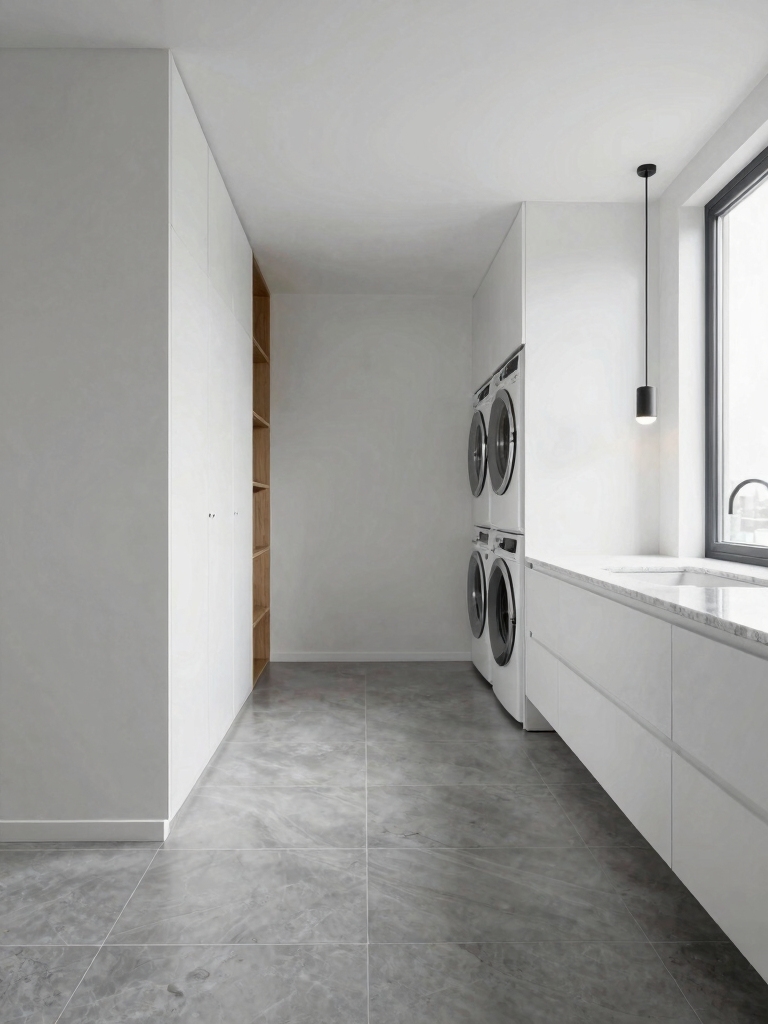lengthwise tiles for spaciousness