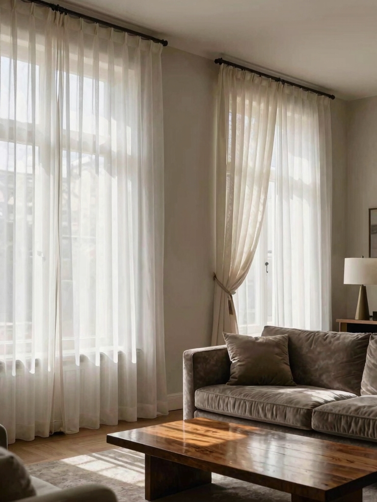 light filtering sheers enhance ambiance