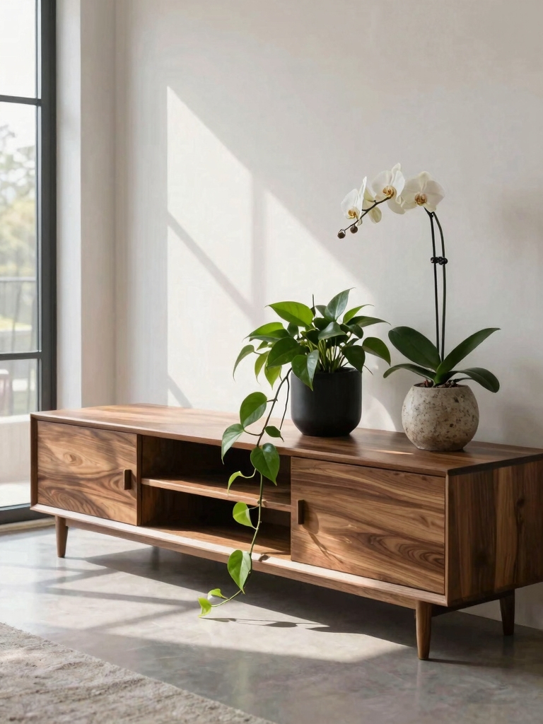 living greenery enhances decor