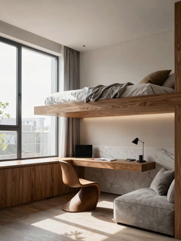 lofted beds maximize space